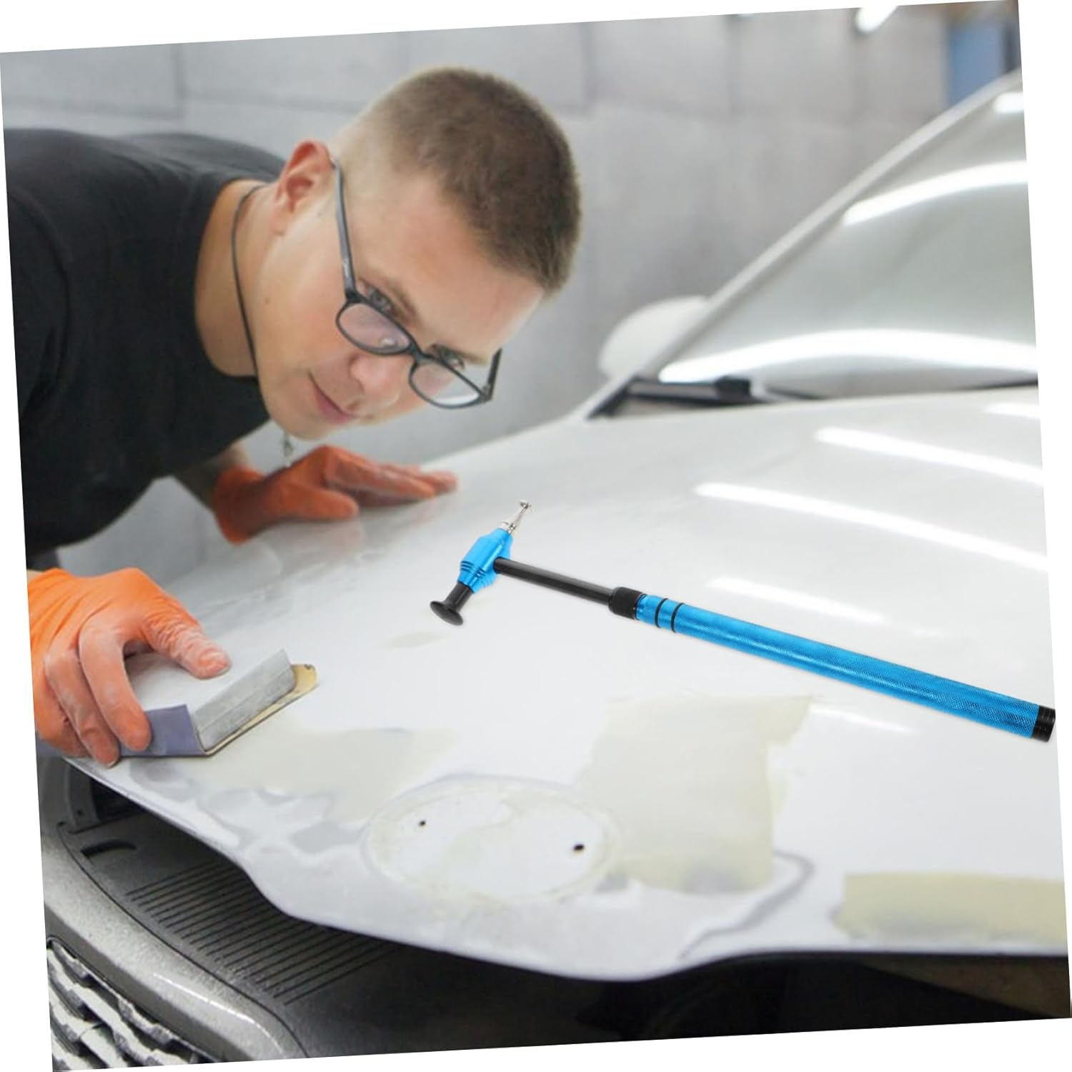 Amosfun Body Repair Tools Dent Removal Hammer Kit Multi-Head Dent Removal Tool image number 6