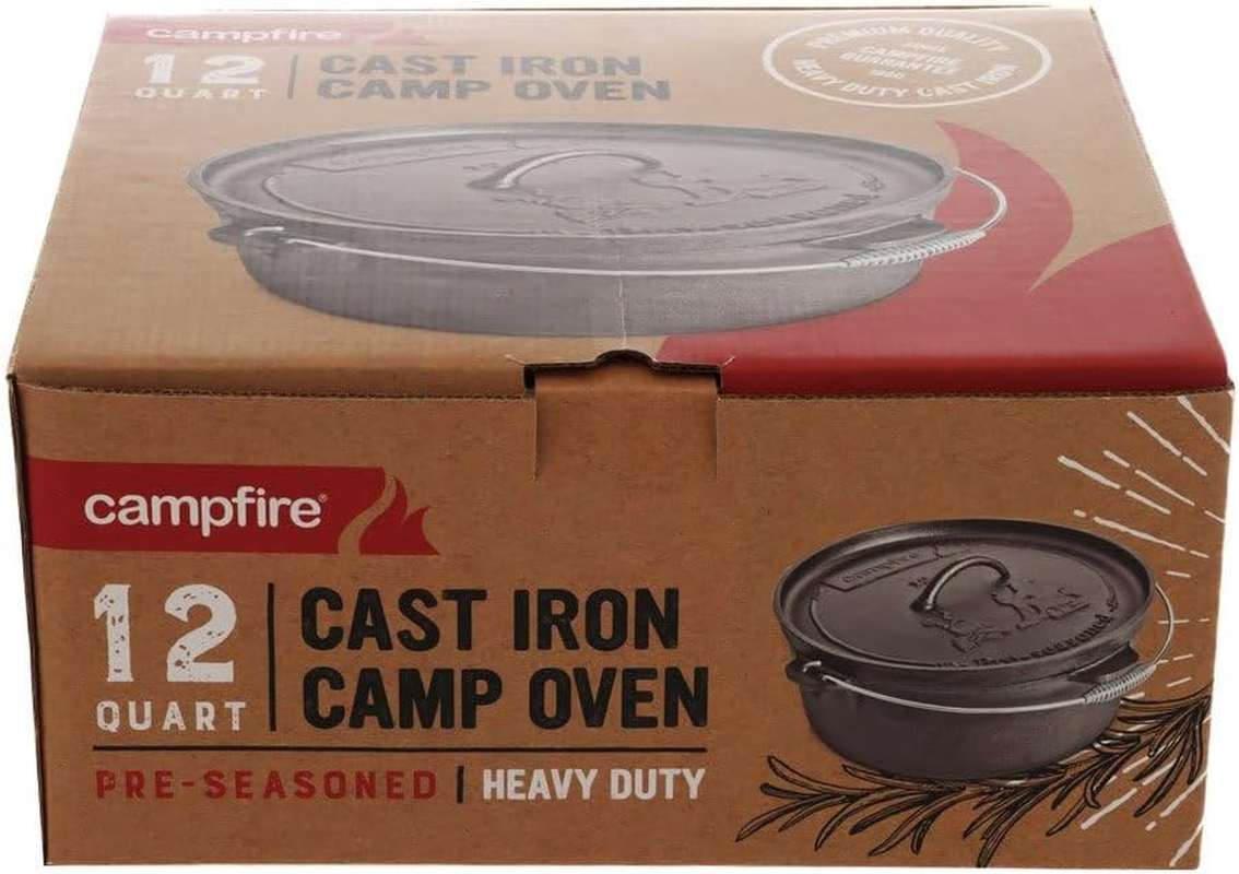 Campfire Pre-Seasoned Camp Dutch Oven, 12 Quart Capacity image number 3