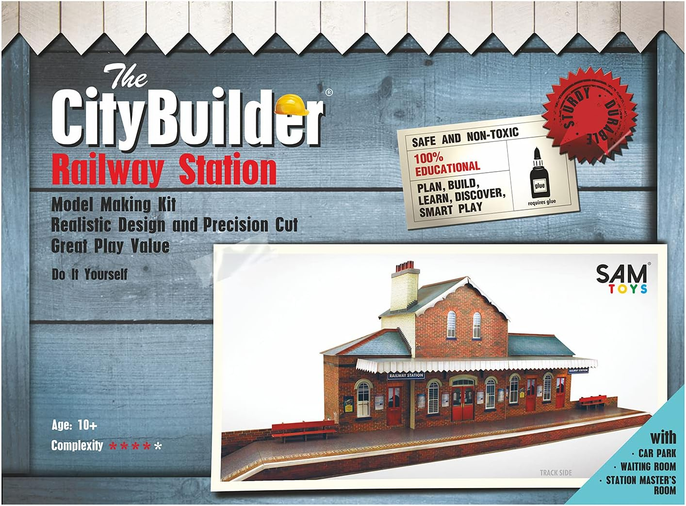 O Gauge 7Mm 1:48 Scale Model Railroad Building RAILROAD STATION Kit the Citybuilder image number 2