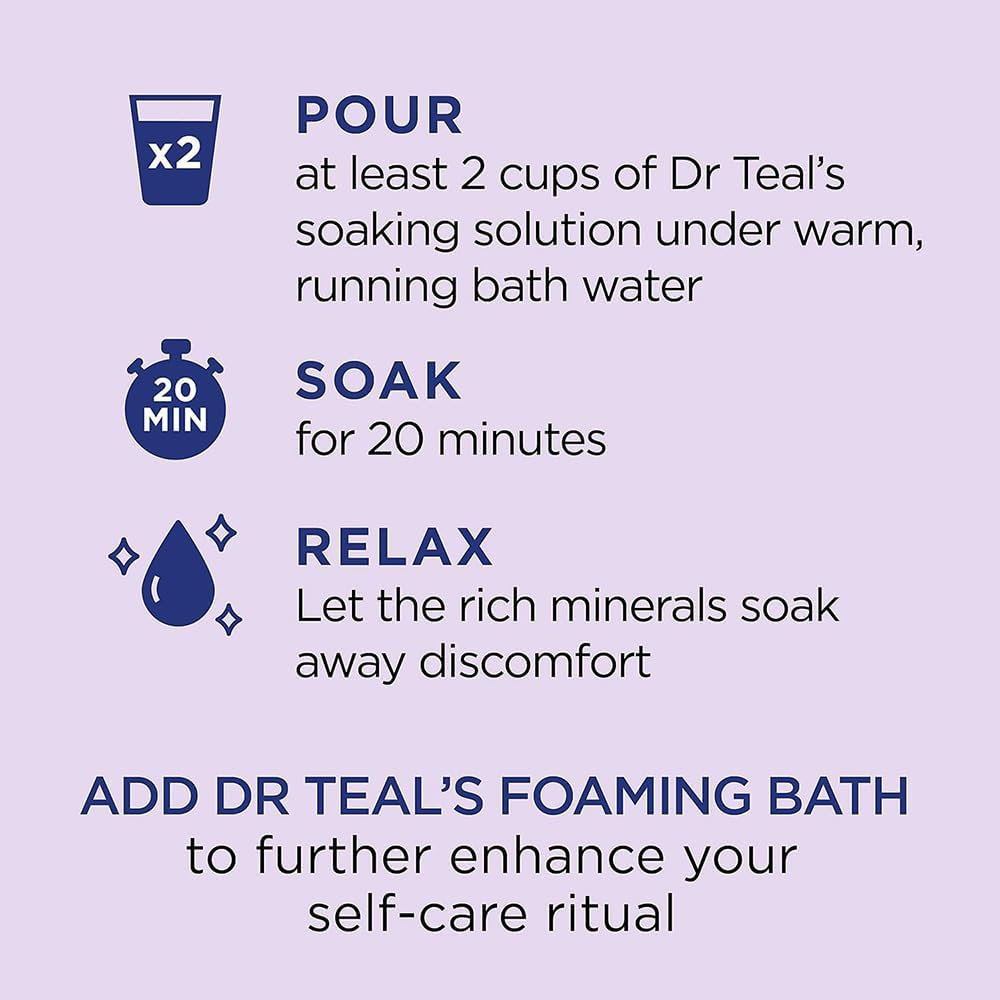 Dr Teal'S Lavender Epsom Salt Soaking Solution, 1.36 Kg image number 5