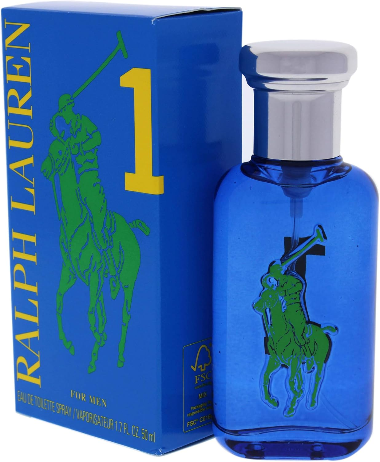Ralph Lauren Polo Big Pony 1 Eau De Toilette Spray for Men 50 Ml