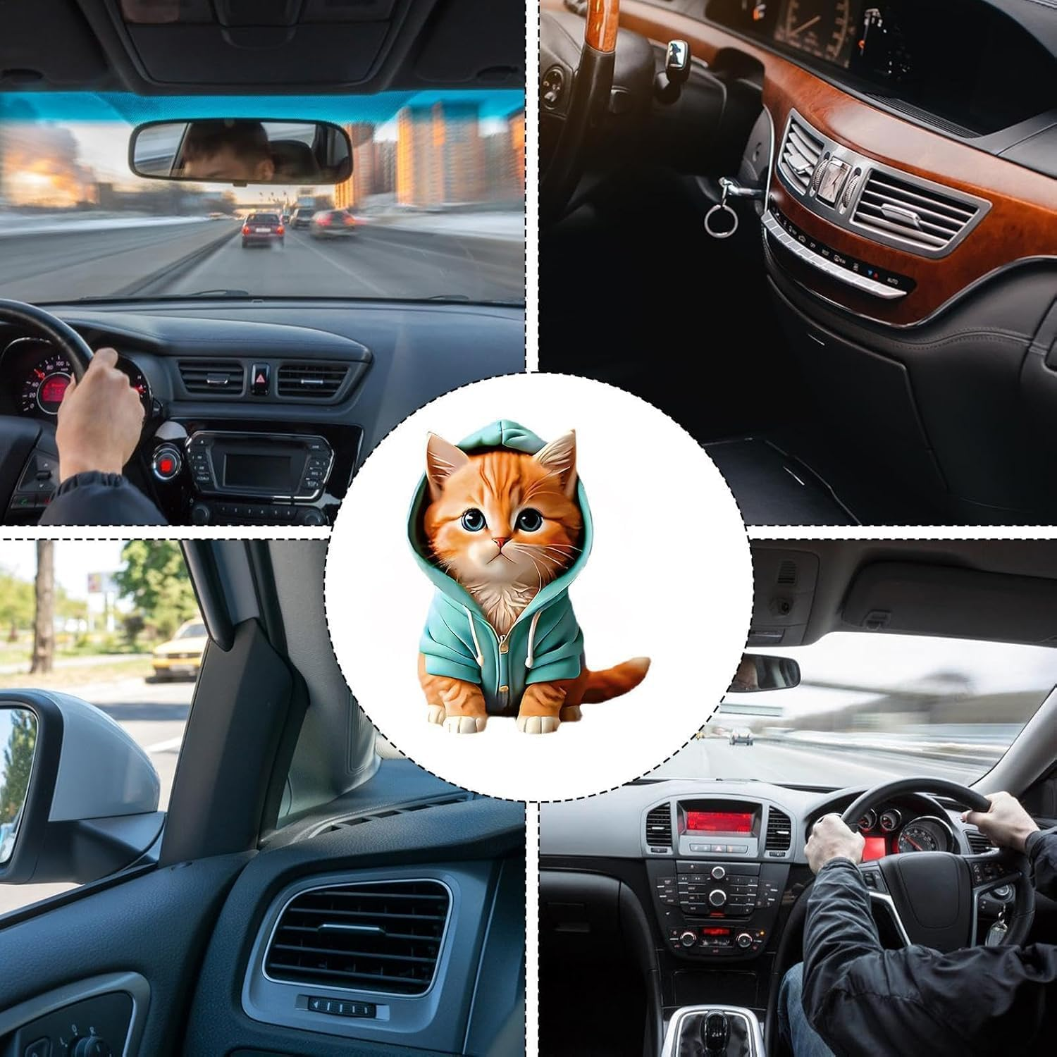 Shoyisenka Cartoon Air Freshener for Car | Cartoon Lovely Auto Vent Clip Diffuser - Sea Smell Car Cartoon Aromatherapy Diffuser Automotive Interior Accessories (Color, A) image number 5