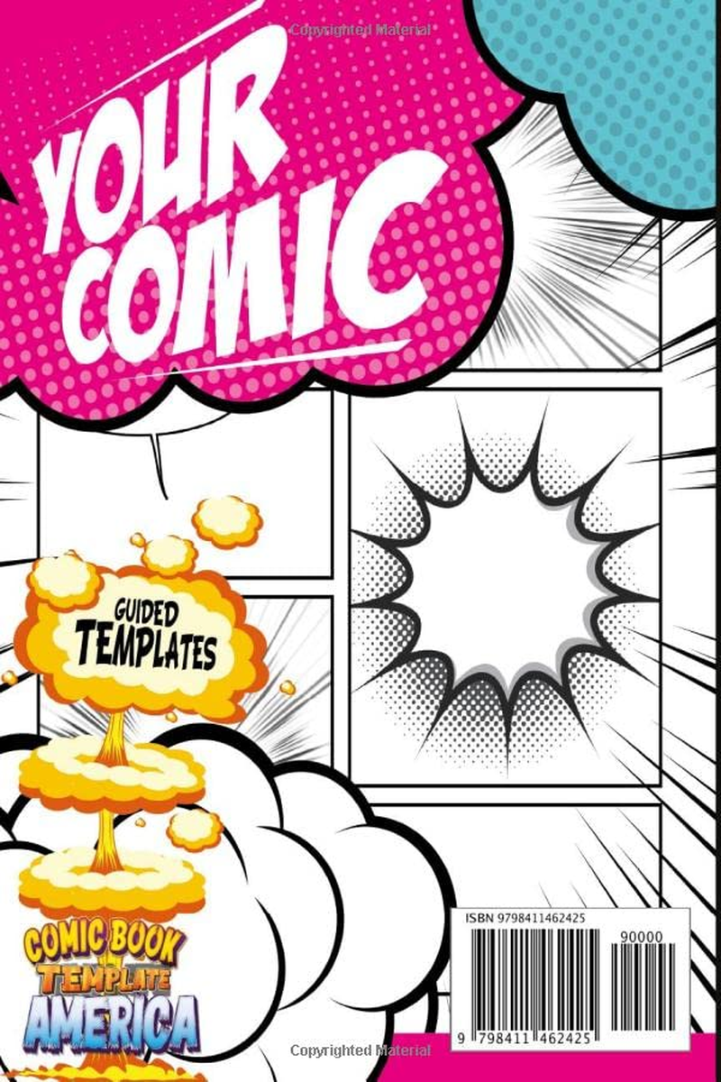Create Your Own Comic Book: a Blank Comic Book with Speech Bubbles and Text Effects | Comics Small Notebooks for Journaling image number 1
