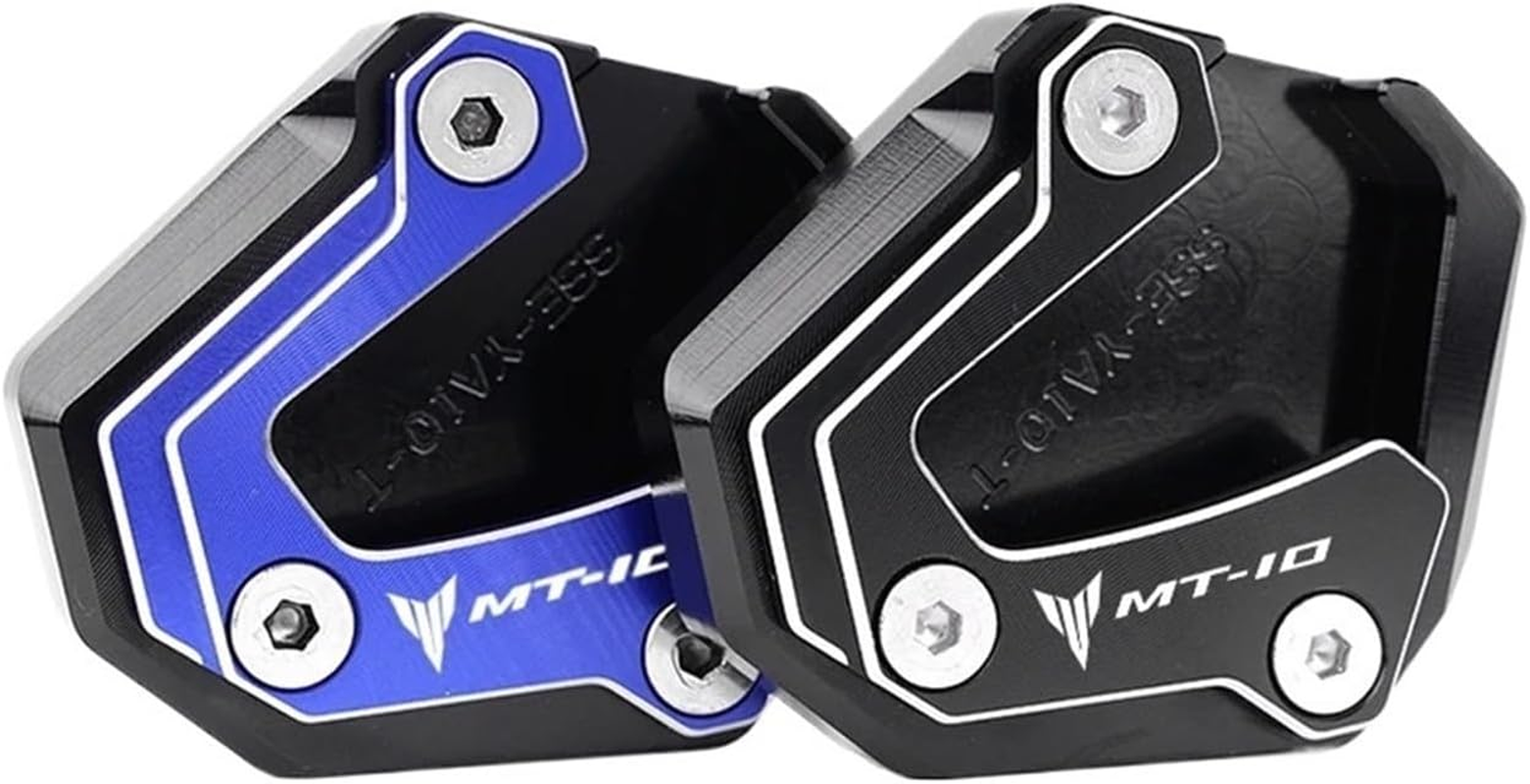 Motorcycle Accessories Compatible with MT-10 MT 10 FZ10 2016-2021 MT10 SP 2022 2023 2024 Kickstand Side Stand Extension Support Plate (Size : Blue MT-10) image number 2