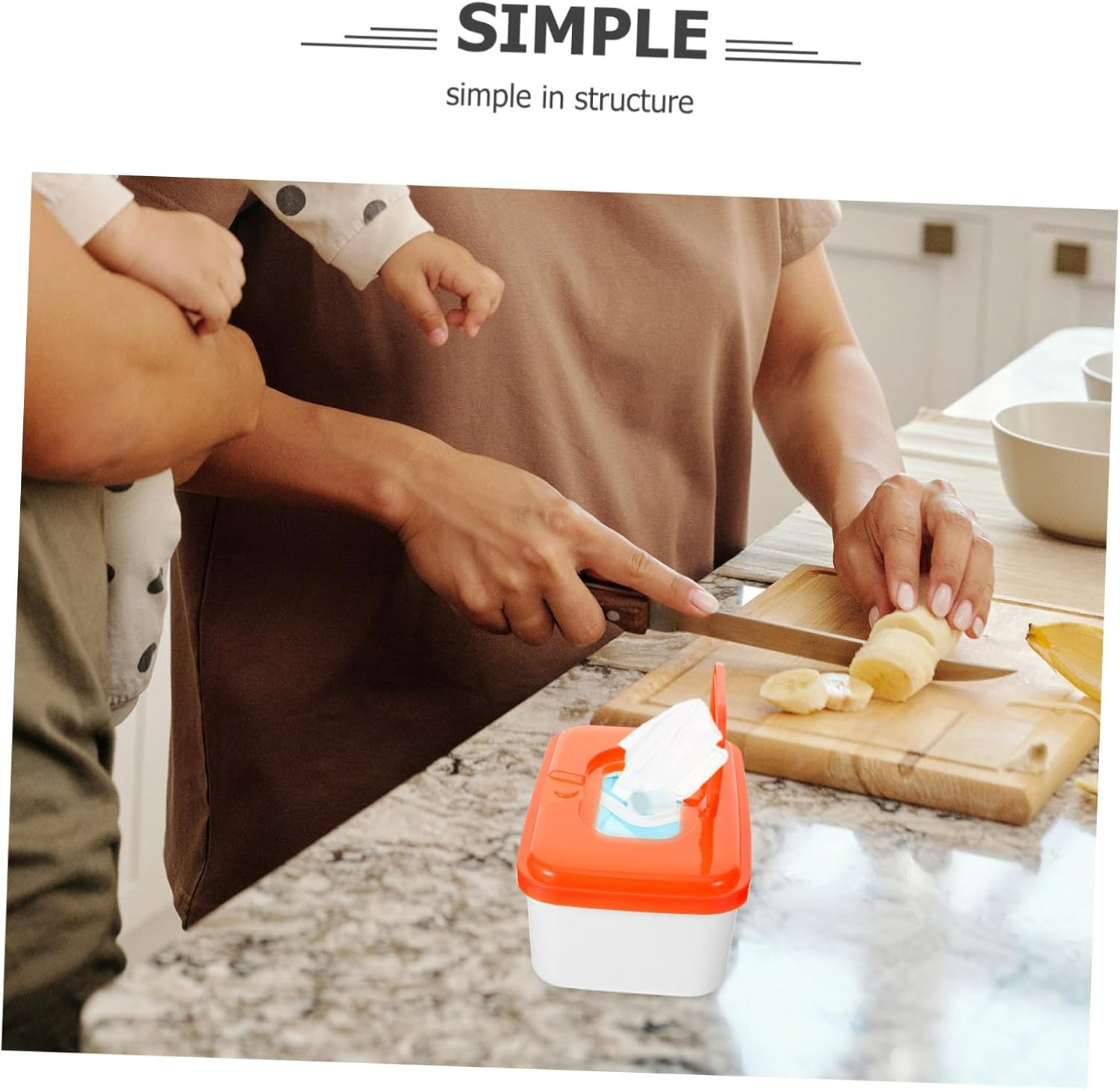 Baby Wipes Dispenser 2Pcs High-Profile Pp Plastic Wet Wipe Container Tissue Holder Portable for Travel Use Random Color image number 4