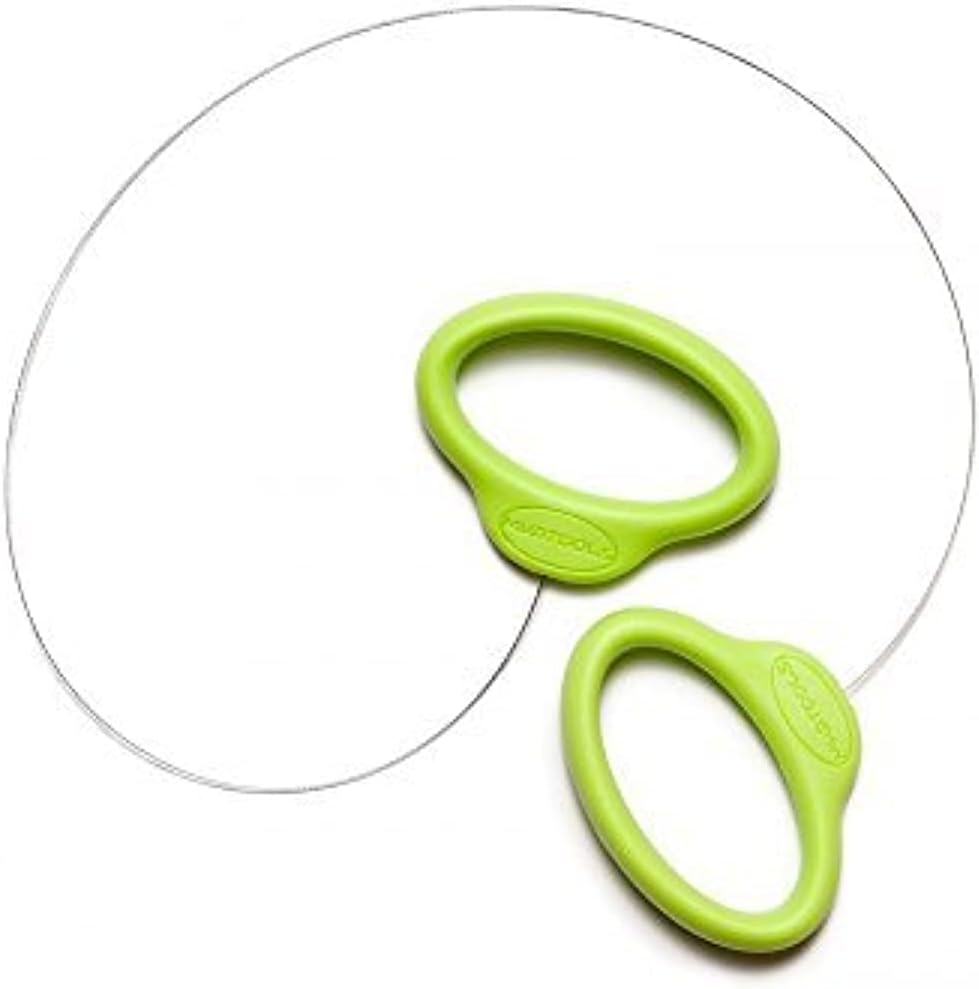 Mudwire - Green Handle Standard Cutoff Tool for Pottery Wheel and Clay Artists - Sherrill Mudtools image number 3