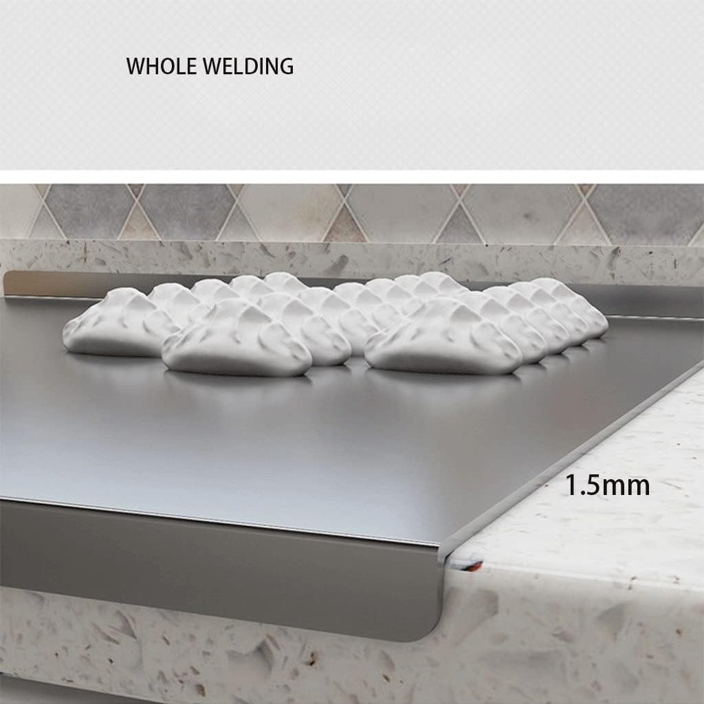 Cutting Boards, Heavy Extra Large 304 Stainless Steel Cutting Mats Chopping Baking Pastry Boards (Size : 50X40Cm/19.7 X 15.7 In) image number 6