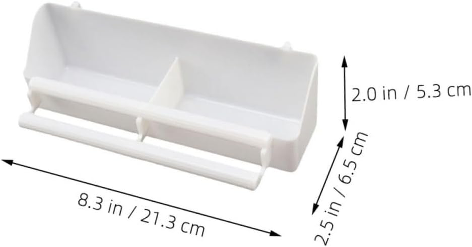 GANAZONO 3Pcs Bird Cage Feeder Trough Parrot Feeding Container Plastic Pigeon Box image number 6
