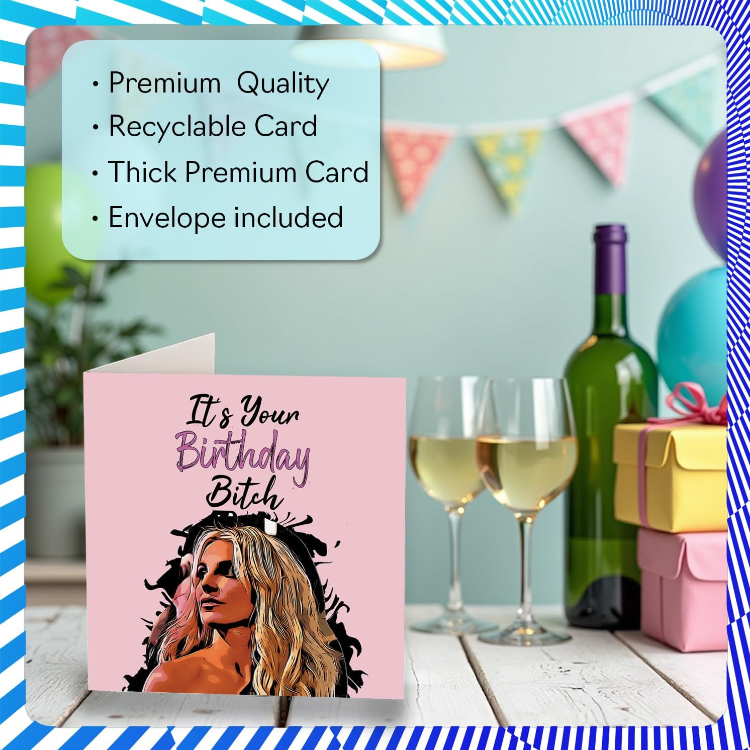 Funny Birthday Cards for Women Her - It'S Your Birthday B*Tch - Sassy Card for Sister Friend Colleague Mum Auntie Daughter Nanny, 145Mm Ladies Woman Bday Greeting Cards image number 1