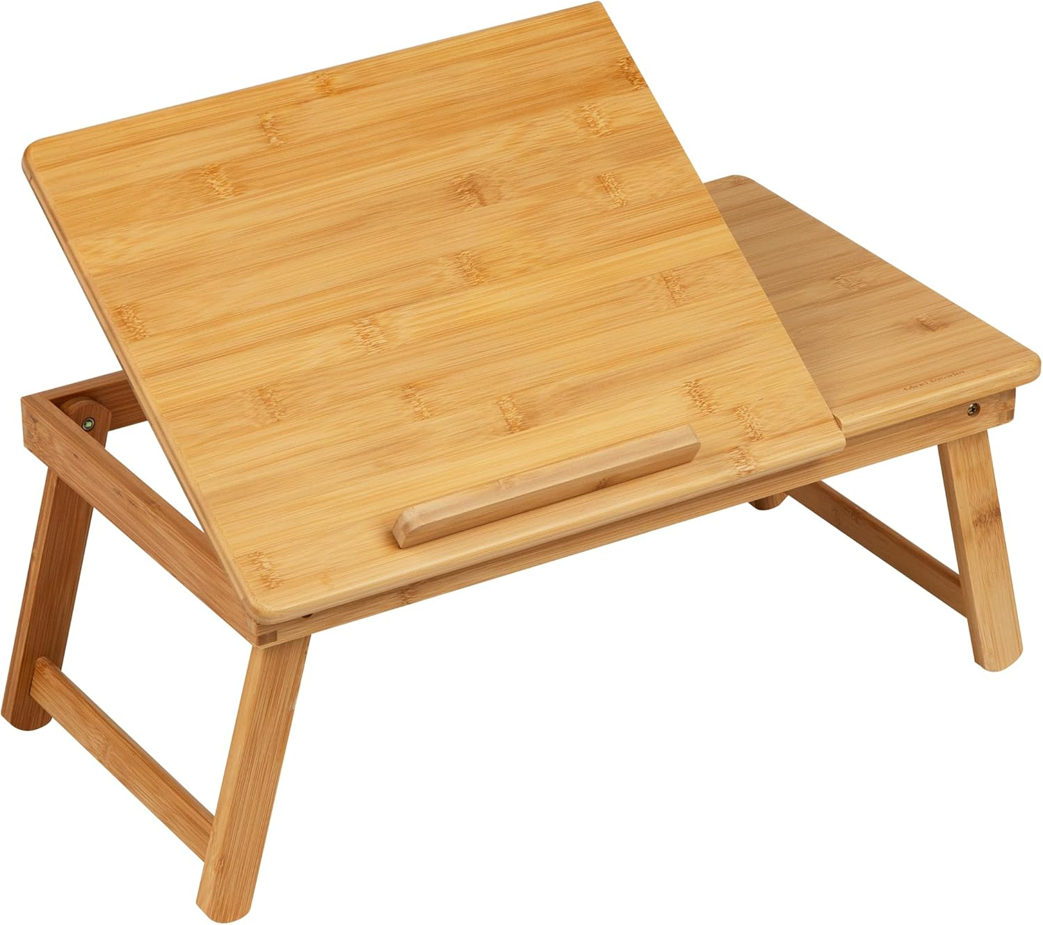 Mind Reader Lap Desk Laptop Stand, Bed Tray, Dorm Room, Folding Legs, Rayon from Bamboo, 19.75" L X 12" W X 8.25" H, Brown