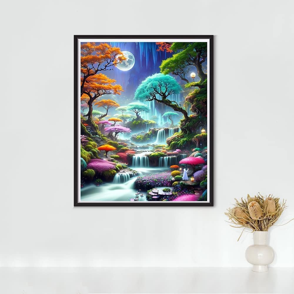 Diamond Painting Kits for Adults, Landscape 5D DIY Diamond Art Kits Full Drill Diamond Dots for Gift Wall Decor and Relaxation Gem Arts 12X16 Inch image number 5