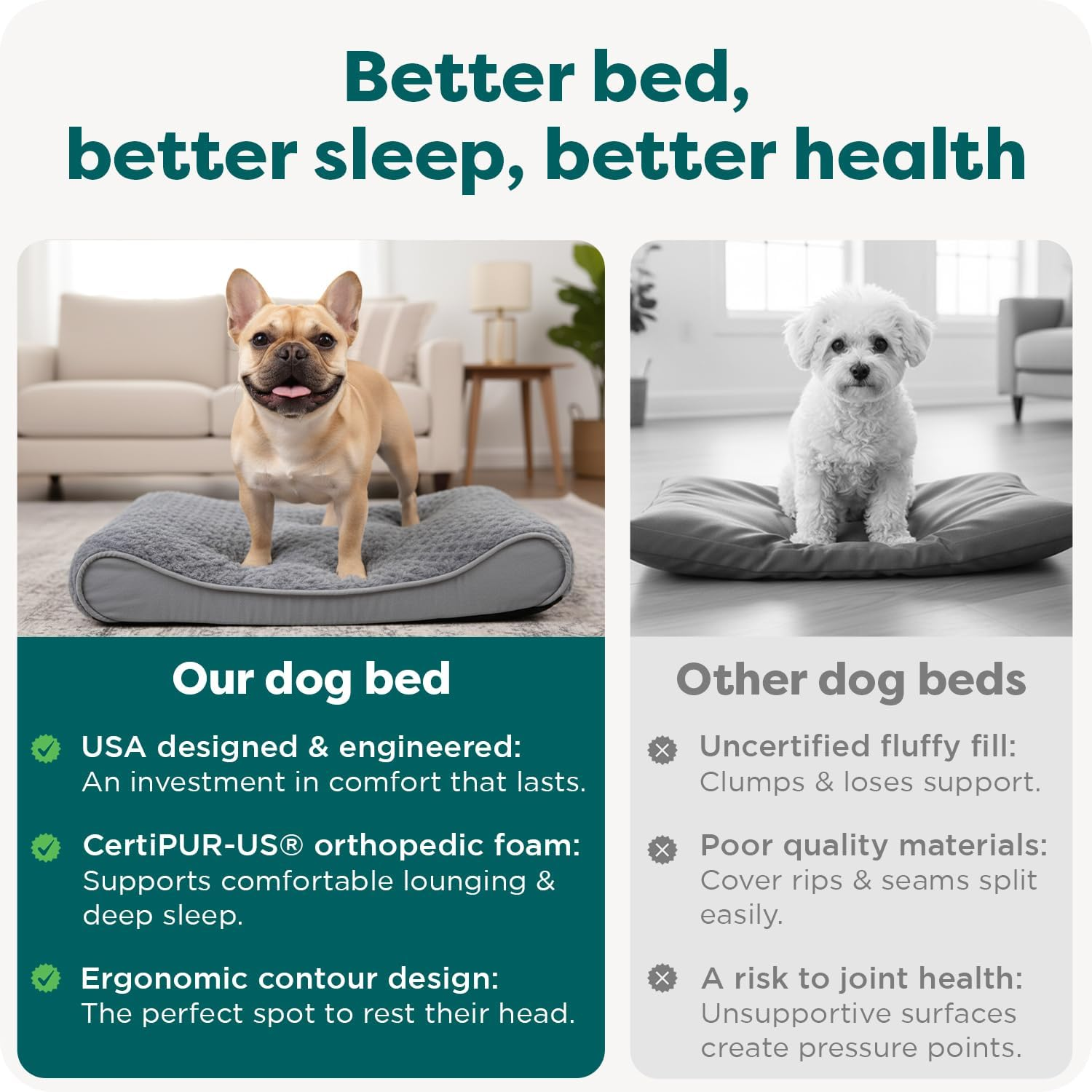 Furhaven Pet Dog Bed | Orthopedic Ultra Plush Luxe Lounger Pet Bed for Dogs & Cats, Gray, Medium image number 5