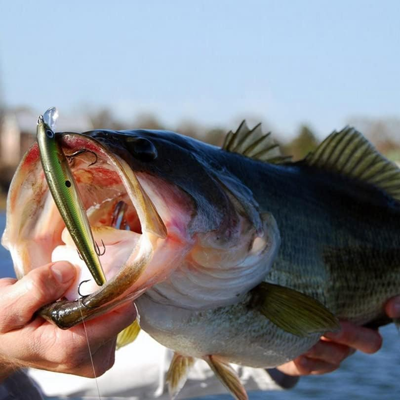 Origlam 10Pcs Minnow Fishing Lures Crankbaits, Fishing Hard Baits Swimbaits, Minnow Lures Topwater Lures Baits image number 4