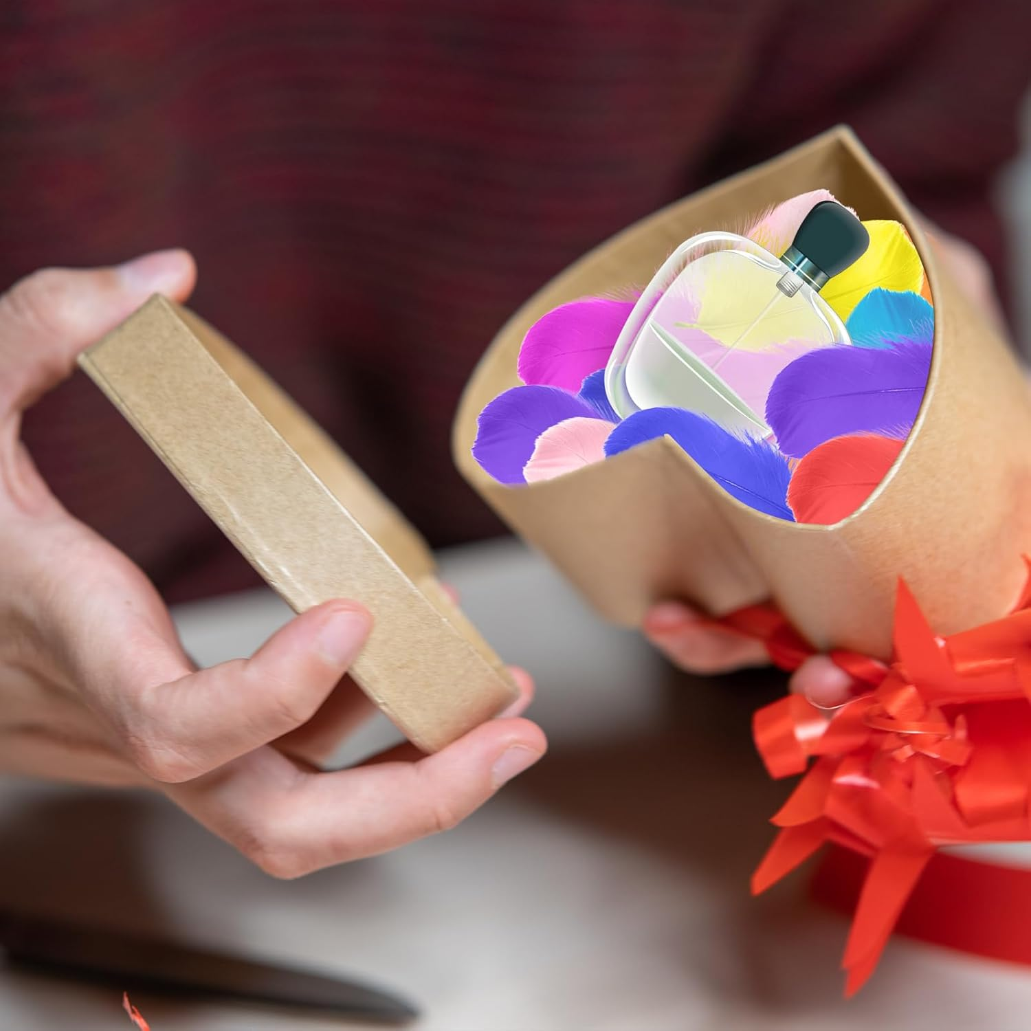 TEAONE Colorful Feathers, 200 PCS Soft Plume for Dream Catchers, Home Decorations image number 1