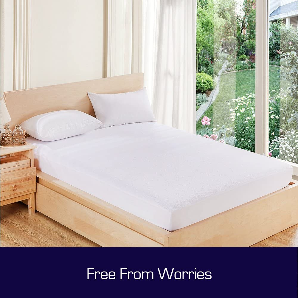 Luxor Cotton Terry Fully Fitted Waterproof Mattress Protector - Super King image number 4