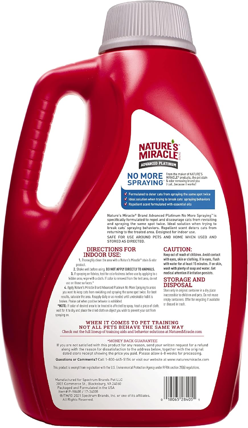 Nature'S Miracle Advan Prem No More Spraying 3.78Ltr image number 1
