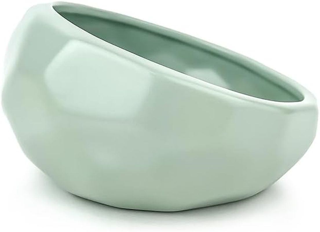 Barkley & Bella Dog Bowl Ceramic Honeycomb White 450Ml, White - Dog Bowl, Handcrafted, Durable, Dishwasher-Safe, Heavyweight Stability, Porcelain Ceramic