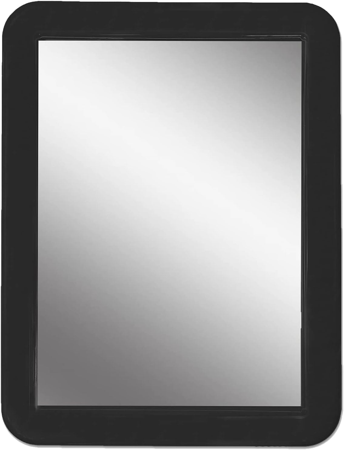 MIHAGUTY Magnetic Locker Mirror, 5" X 7" Small Mirror with Magnetic Backing, Real Glass for School, Bathroom, Household Refrigerator, Office, Home (White)