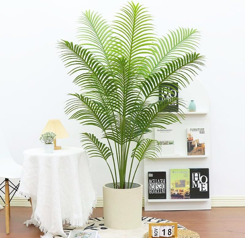 160Cm Artificial Areca Palm Tree &ndash; Realistic Faux Tropical Plant with Pot Indoor or Outdoor Use 160Cm (12 Leaves), for Home & Office D&eacute;cor &ndash; No Maintenance image number 4