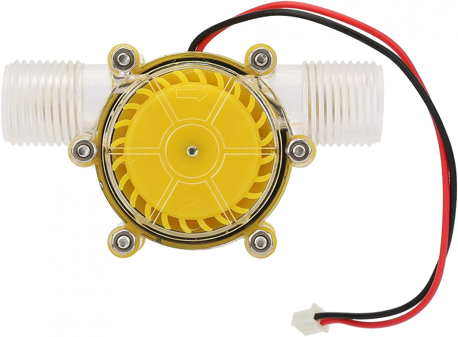 Water Turbine, Micro Hydro Generator Pump for Home Use - Hydroelectric Power DC Water Flow Pump Energy Generator (F50 80V Transparent Yellow) image number 4