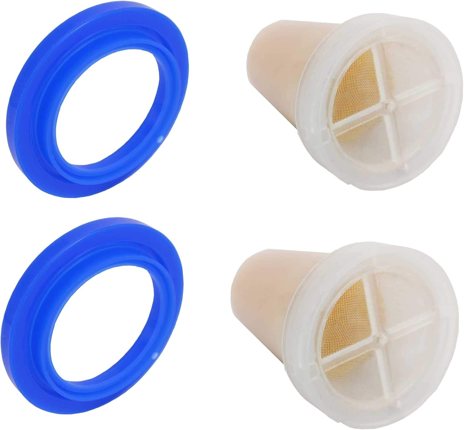 2X Coffee anti Cartridge Filter EM69101+ 2X Coffee Head Seal EM69116 for Sunbeam Espresso Machine Cafe EM69101 EM6900 EM6900R EM6910 PU6910 image number 3