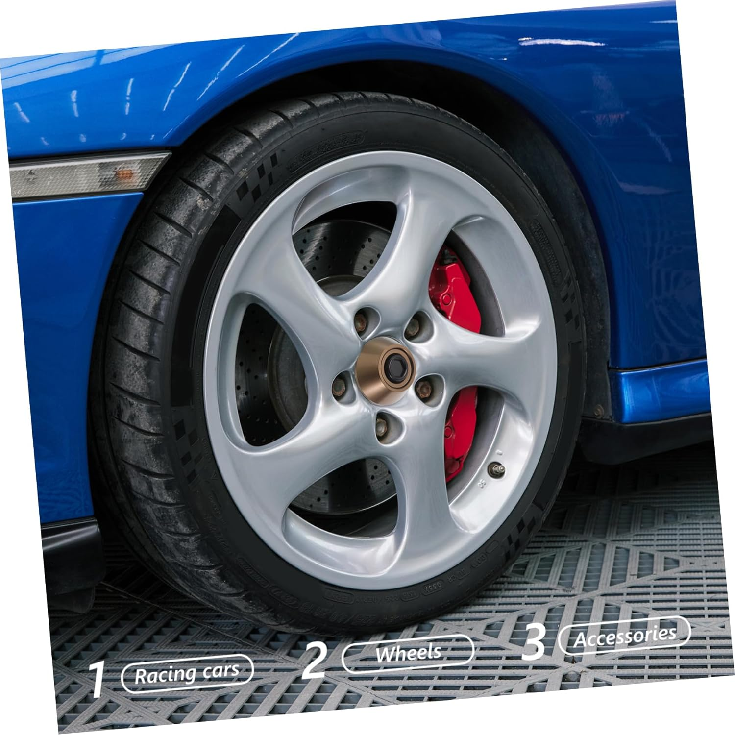 WEKADRIN Aluminum Alloy Hub Cover Metal Wheel Hub Protector Aluminum Car Wheel Center Cap Automotive Replacement Parts Coffee image number 1