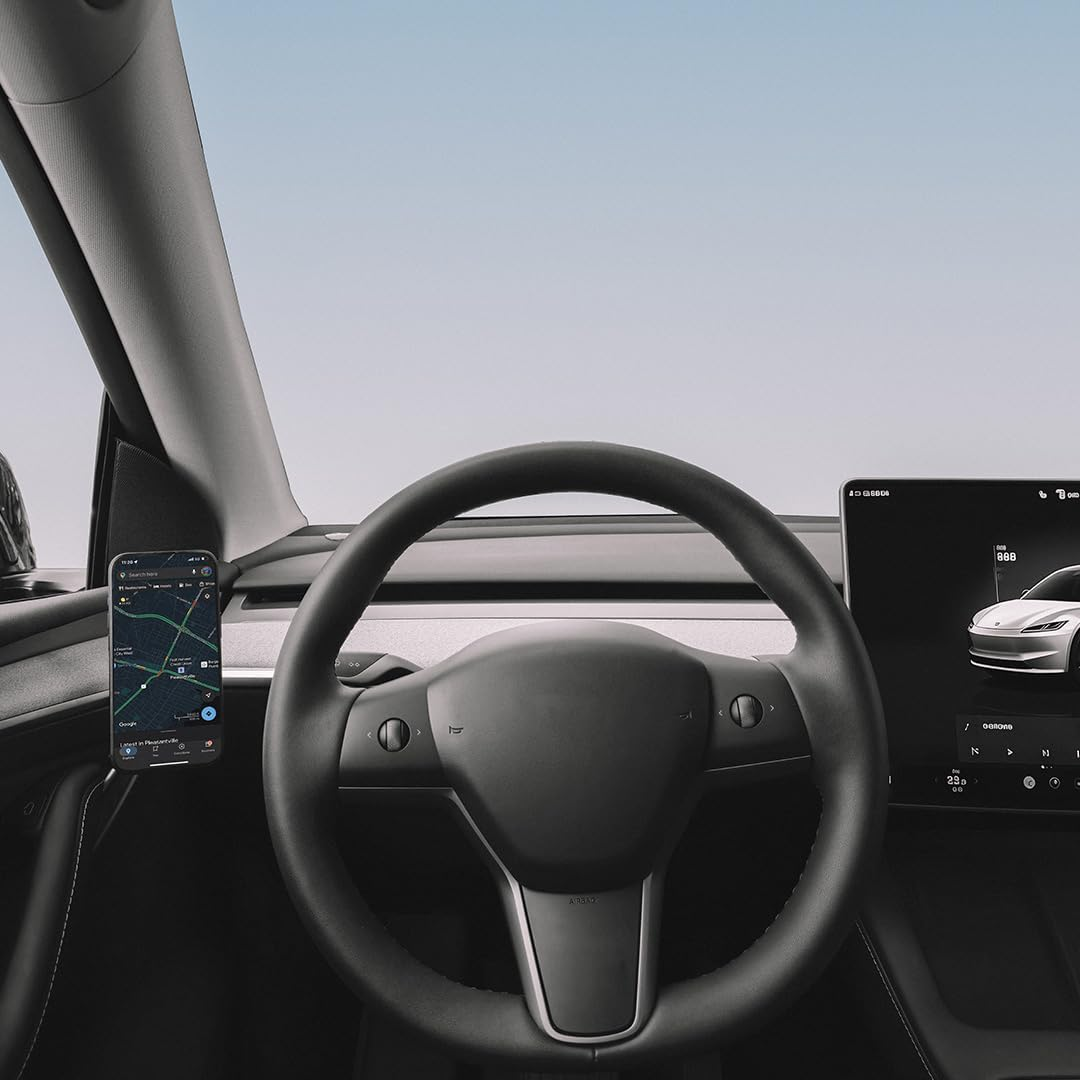 VION Model 3/Y Premium Alloy Phone Mount (2026-2025 New Model Y, 2024-2022 Model Y, 2023-2021 Model 3) - RHD Version image number 2