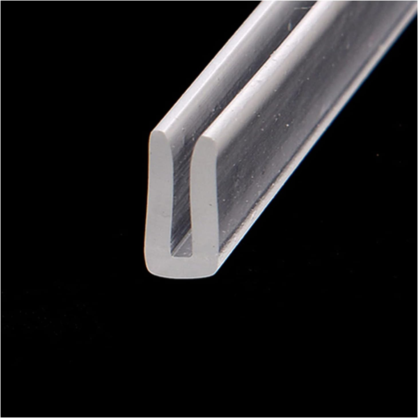 Draught Excluder Tape 10M U Srubber Channel Edge Trim Rubber Seal Used to the Edge, Transparent/7Mm * 8Mm(4Mm*10Mm) image number 3