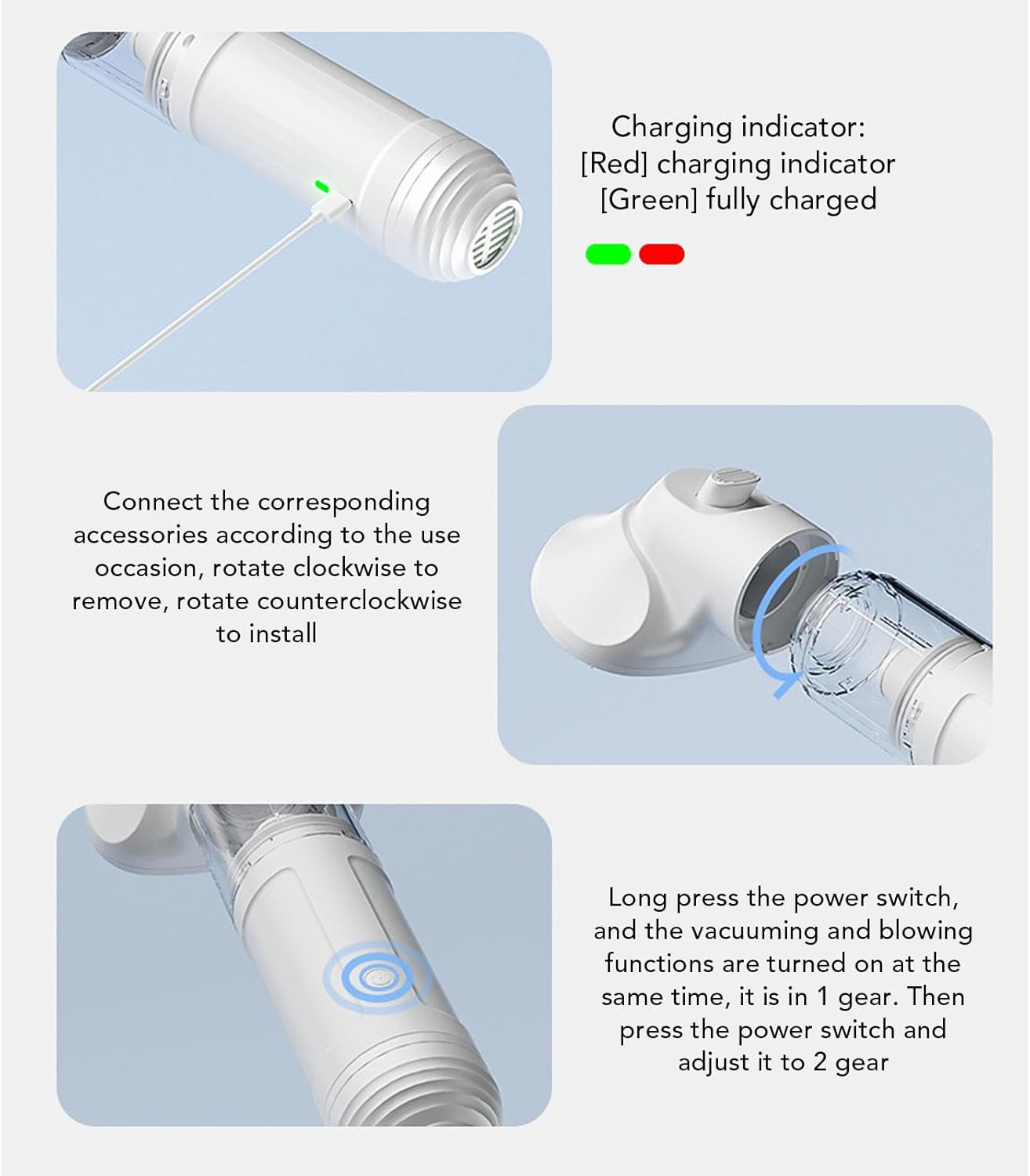 Dog Grooming Vacuum & Pet Grooming Kit, Portable Pet Hair Removal for Home & Pet, 1800Mah Battery