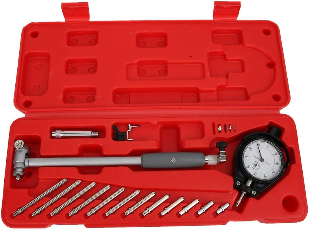 Dial Bore Gage Kit with 1.97-6.3 Measuring Range, 0.01Mm Accuracy Cylinder Measurement Gage, Internal Diameter Measuring Tool, Dial Indicator Bore Gage image number 3