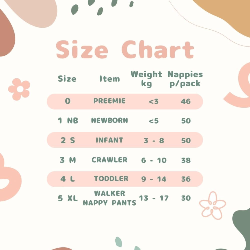 Biodegradable Bamboo Pull up Nappy Pants by Velona Cuddlies - Eco-Friendly & Gentle (3 Pack) | Size 5 Walker | 13-17Kg | 90 Pants image number 2