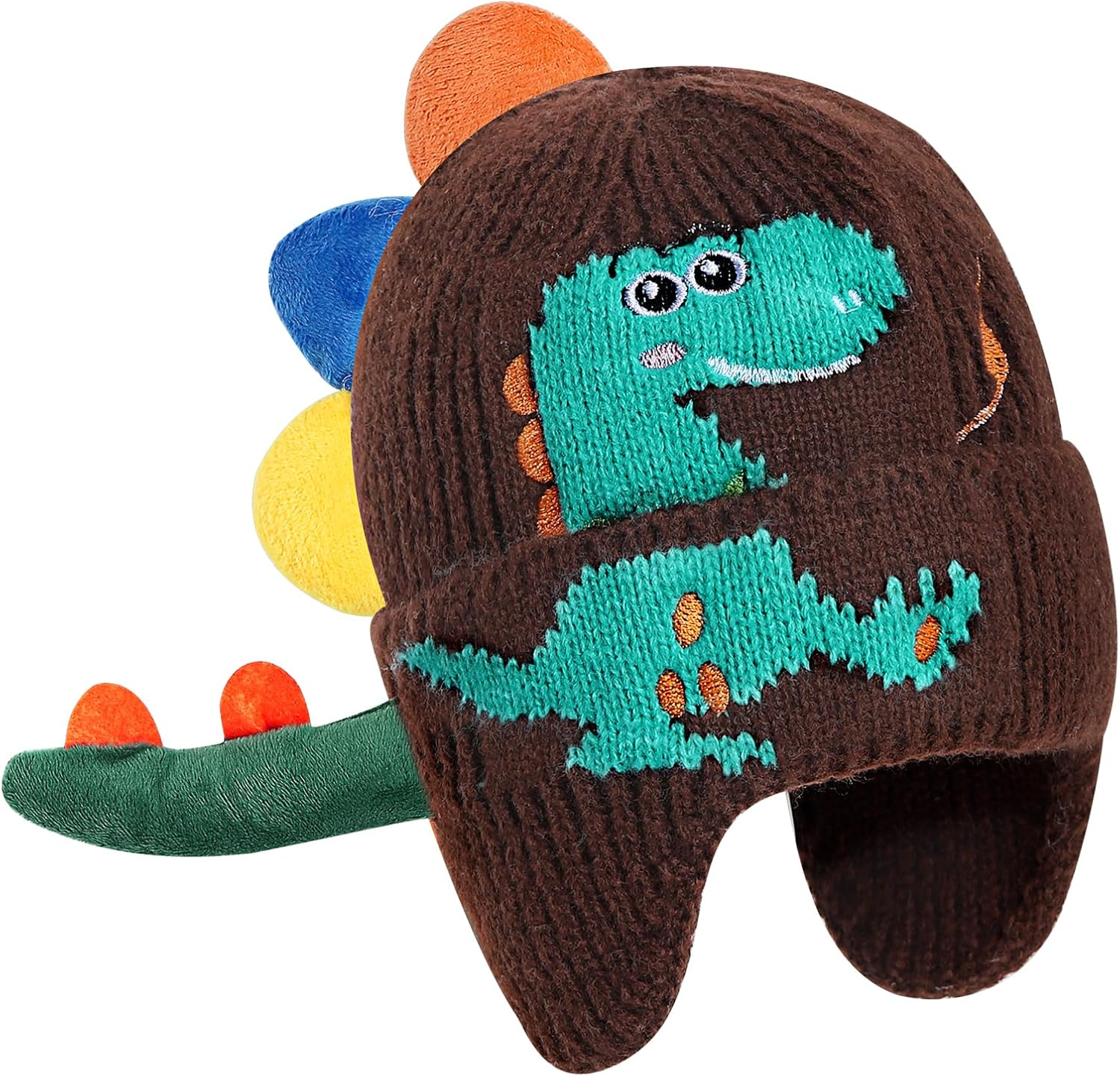 KAKU NANU Winter Hat Baby Dino Hat Children'S Beanie 0-3 Years Toddler Knitted Hat