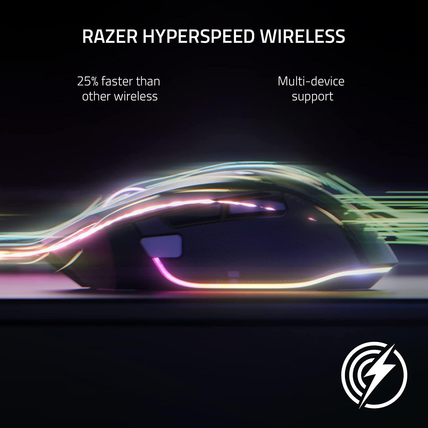 Razer Basilisk V3 Pro Wireless Gaming Mouse: Hyperscroll Tilt Wheel - 30K DPI Optical Sensor - Gen-3 Optical Switches - 13-Zone Chroma RGB - 13 Programmable Controls - 3 Connection Modes - Black image number 4