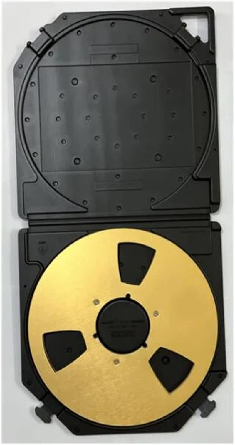 Eosnow Reel to Reel Tape Storage Boxes,Stay Fixed 10 Inch Empty Box,Portable Carry Handle Empty Box,For Sound Tapes (Black) - Grey image number 5