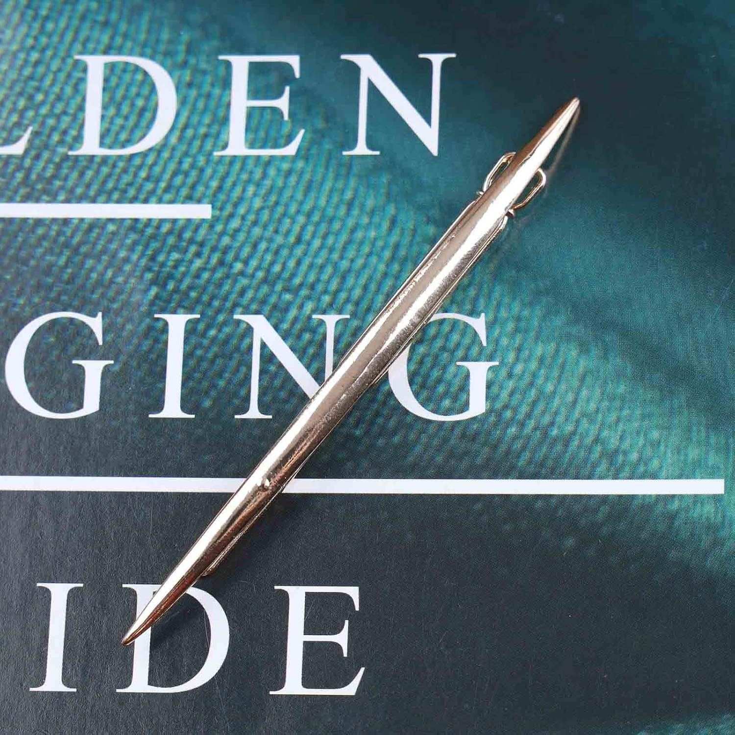 Yheakne Vintage Rectangle Hair Clip Geometric Hair Clip Gold Hair Clip Pin Metal Headwear Decorative Hair Accessories for Women and Girls 2 Pieces (Gold) - Gold image number 6