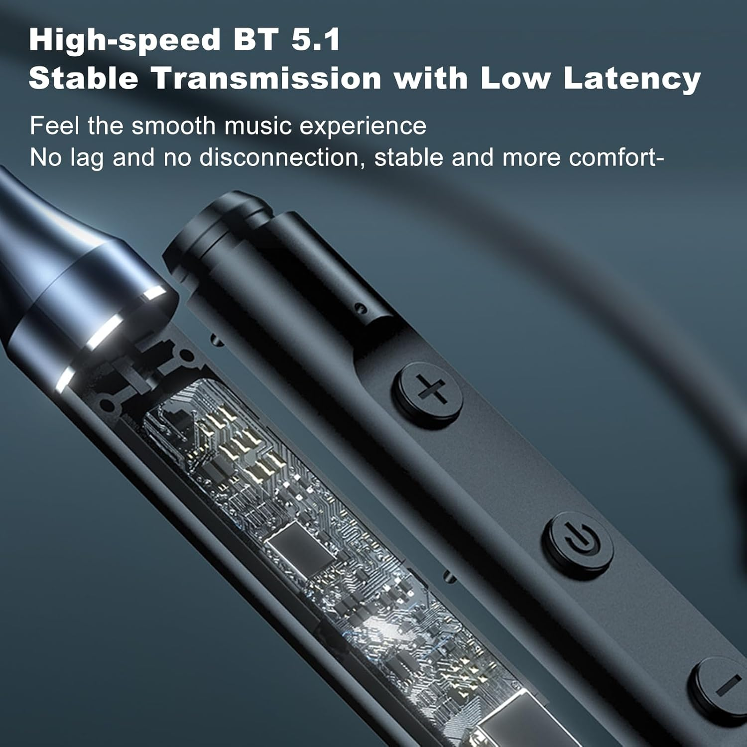 Wireless Headset Neckband BT5.1 Sports Neckband Earbuds In-Ear Deaign Ultra-Light Weight Noise Canceling Hifi Sound Quality Long Usage Time Earphones with Mic Button Control, for Sports Office Green image number 2