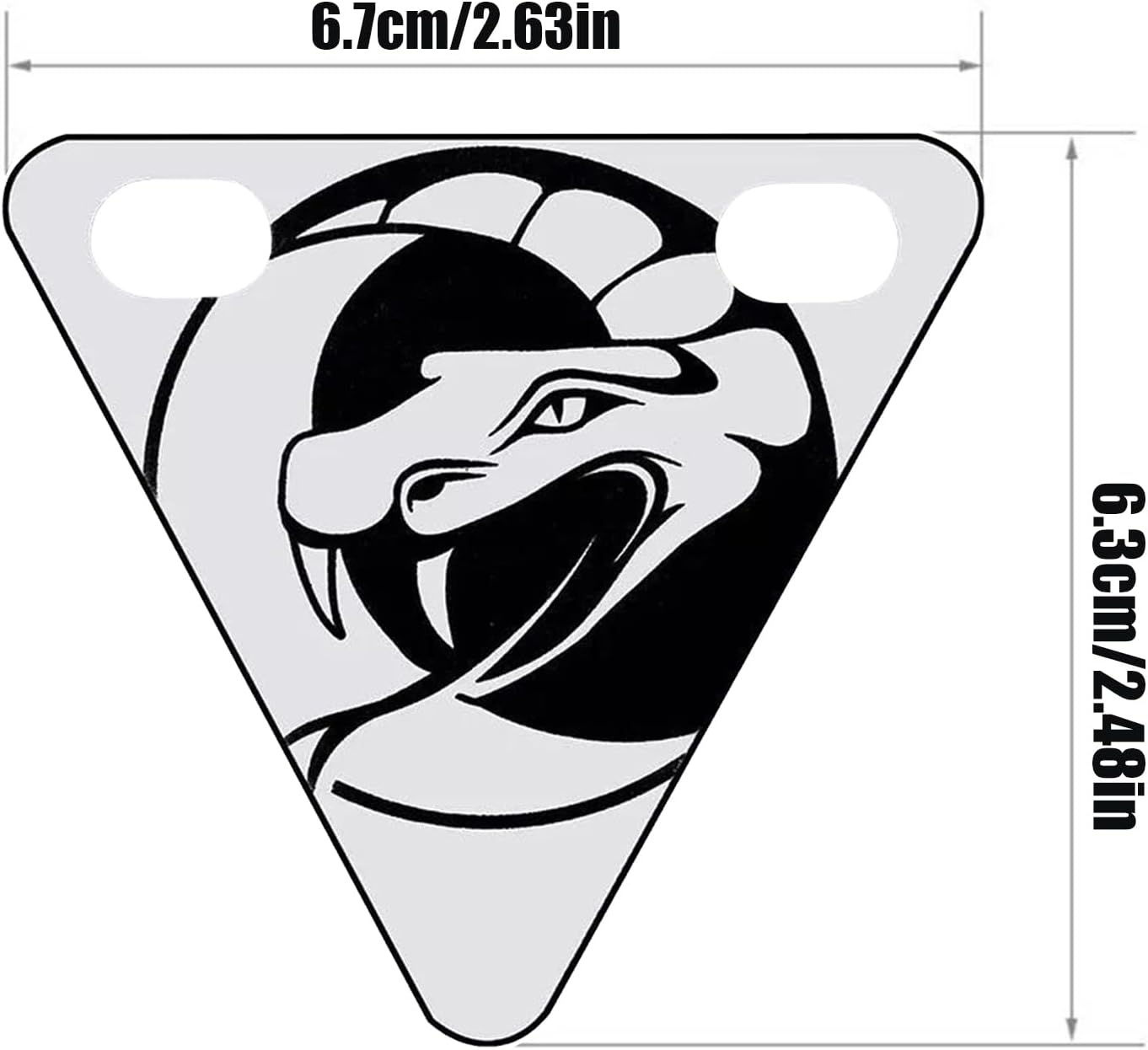 Bike Reflectors, Outdoor Cycling Warning Sign, Decorative Visibility Enhancer Triangle Plate for Touring Race Urban Cycling Commuting Mountain Biking Night Riding - B image number 2