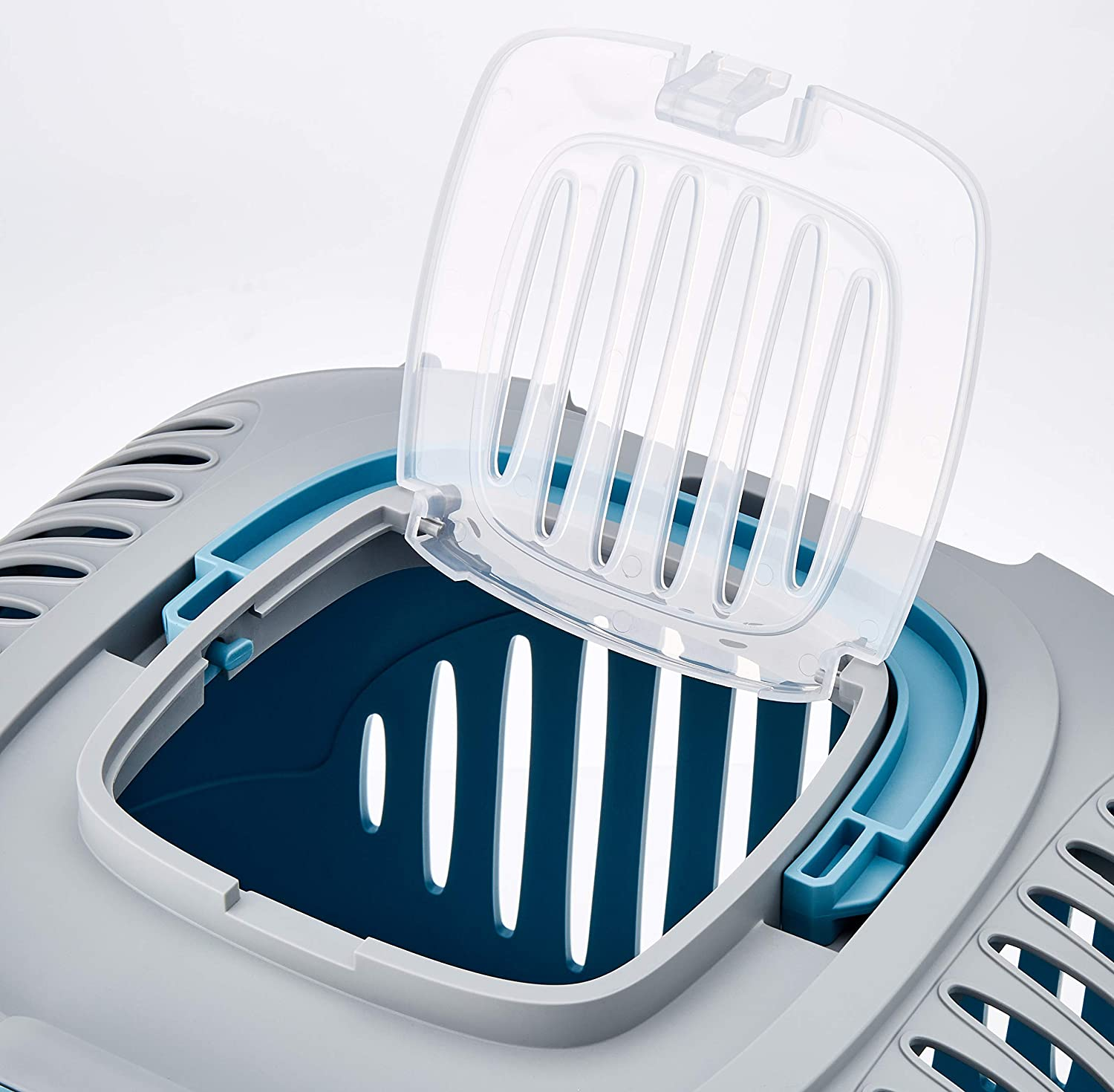 Living World Paws2Go Cat or Small Pet Carrier, Blue/Grey