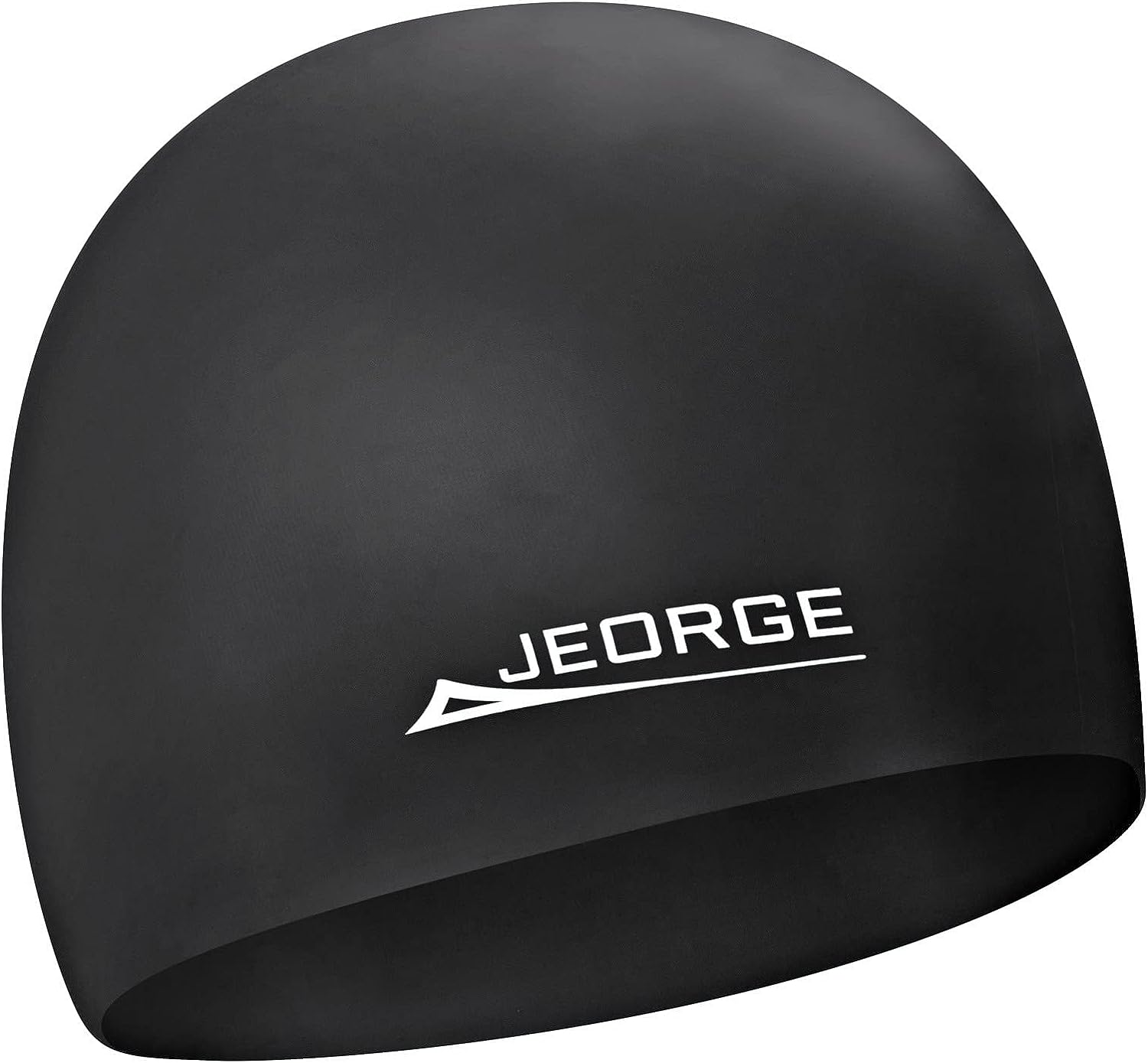 Jeorge Unisex-Adult Swim Cap Silicone (Black) image number 1