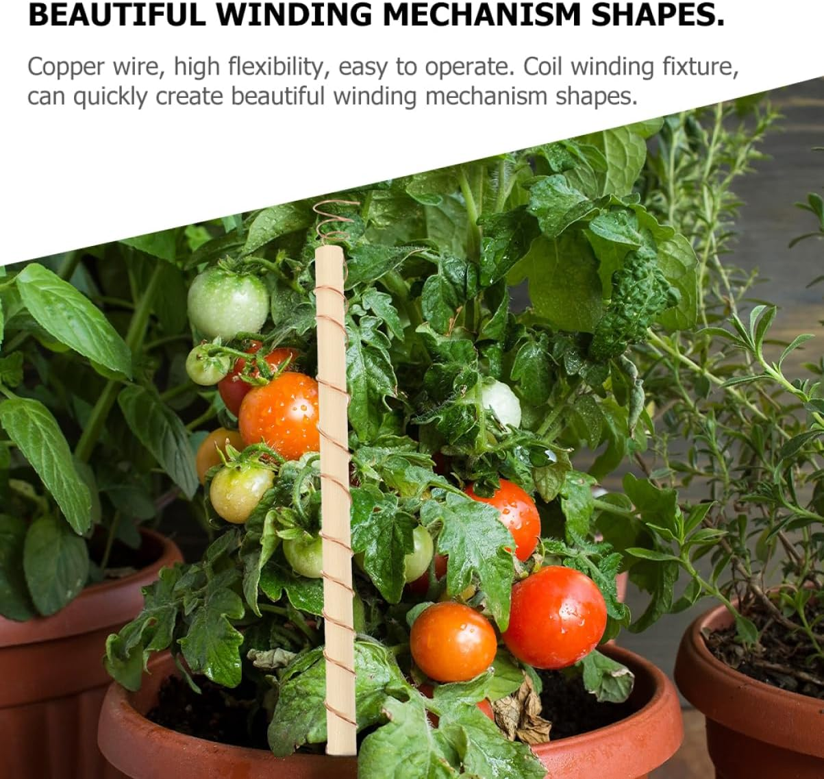 Kisangel Electroculture Plant Stakes for Gardening Stakes and Supports Plant Support Kit image number 6