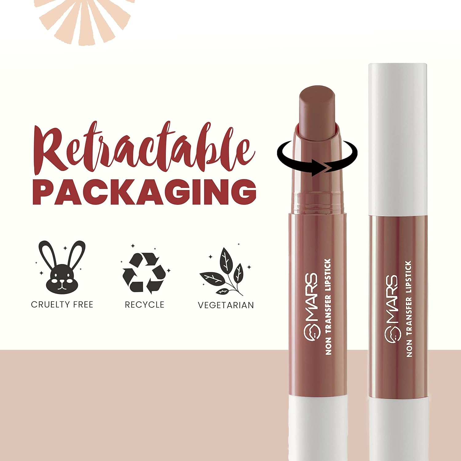 MARS Matte Super Stay Lipstick | up to 12 Hours Long Lasting | Smudge Proof and Waterproof Lipstick for Women (2.6 Gm) (12-SINFUL) image number 1