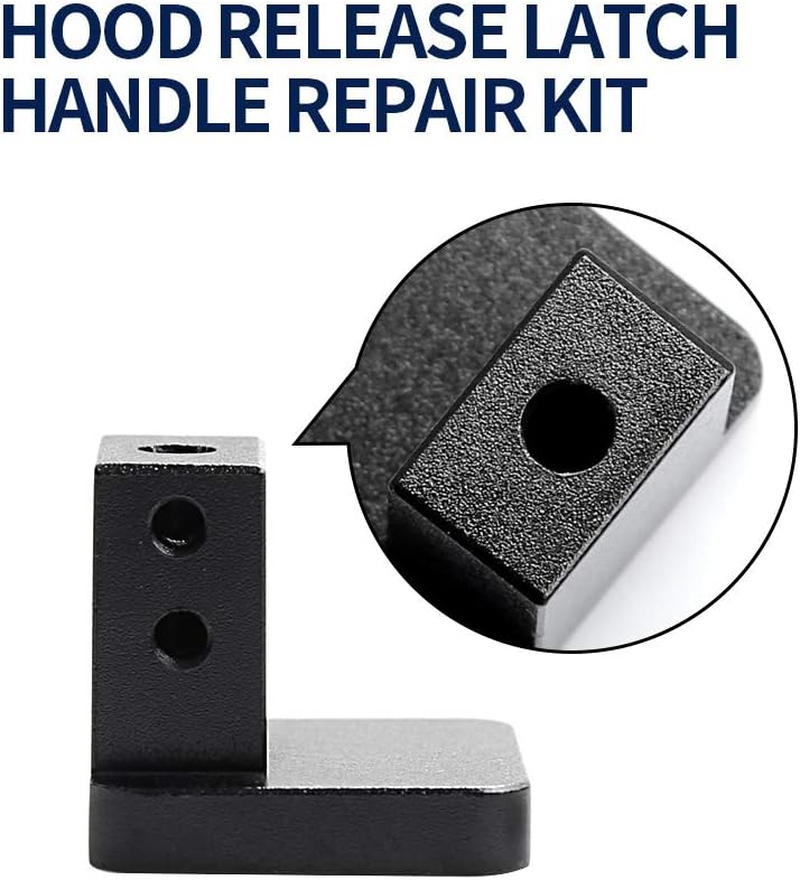 Hood Release Latch Handle Repair Kit Replacement for Honda Civic 96-2011, CR-V 97-2006, Element 03-2011, Heavy Duty Billet Aluminum Hood Latch Release Cable Repair Kit image number 4