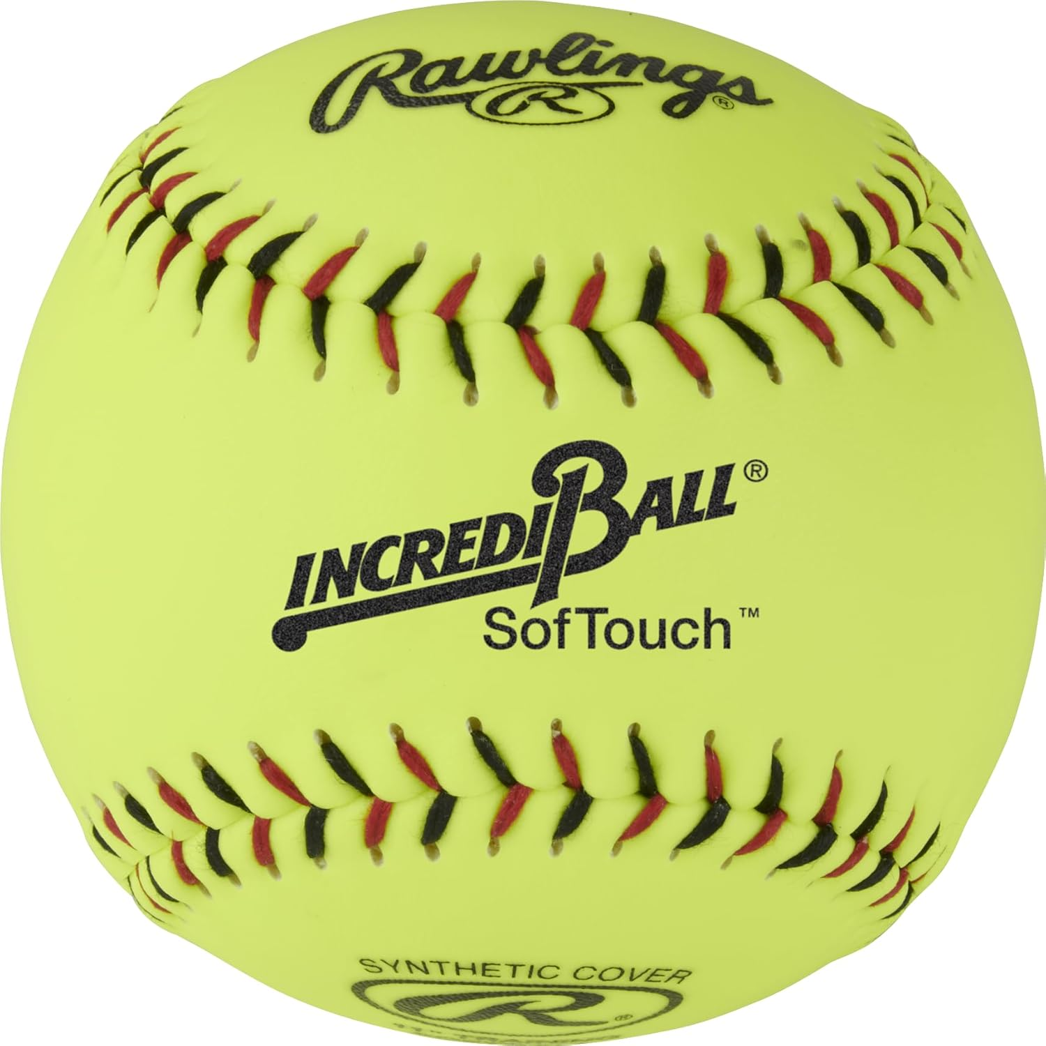 Rawlings | Incredi-Ball Yellow Softstitch Softballs | 11" & 12" Options | Cloth & Synthetic Leather Cover Options | 12 Count