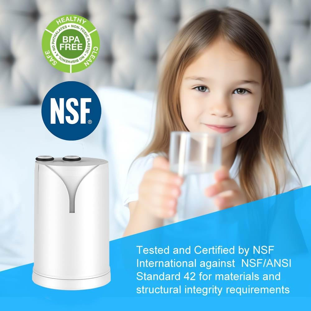 Crystal Pure Pack of 4 Replacement Water Filter Cartridge Compatible with Brita on Tap V-MF, on Tap Pro V-MF, on Tap HF, on Tap Advanced Water Filter System image number 5