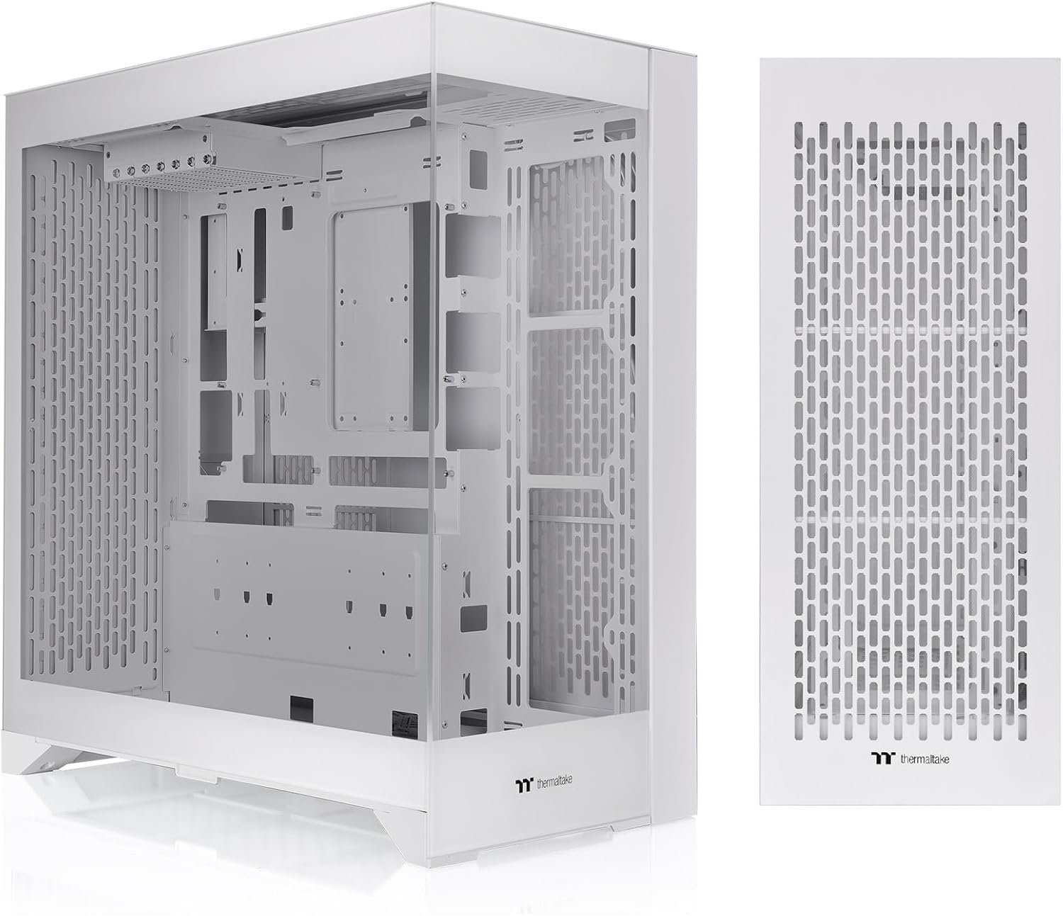 Thermaltake CTE E660 MX Tempered Glass Mid Tower E-ATX Case Snow Edition (Hidden Connectors M/B Compatible), CA-1Y3-00M6WN-01 image number 3