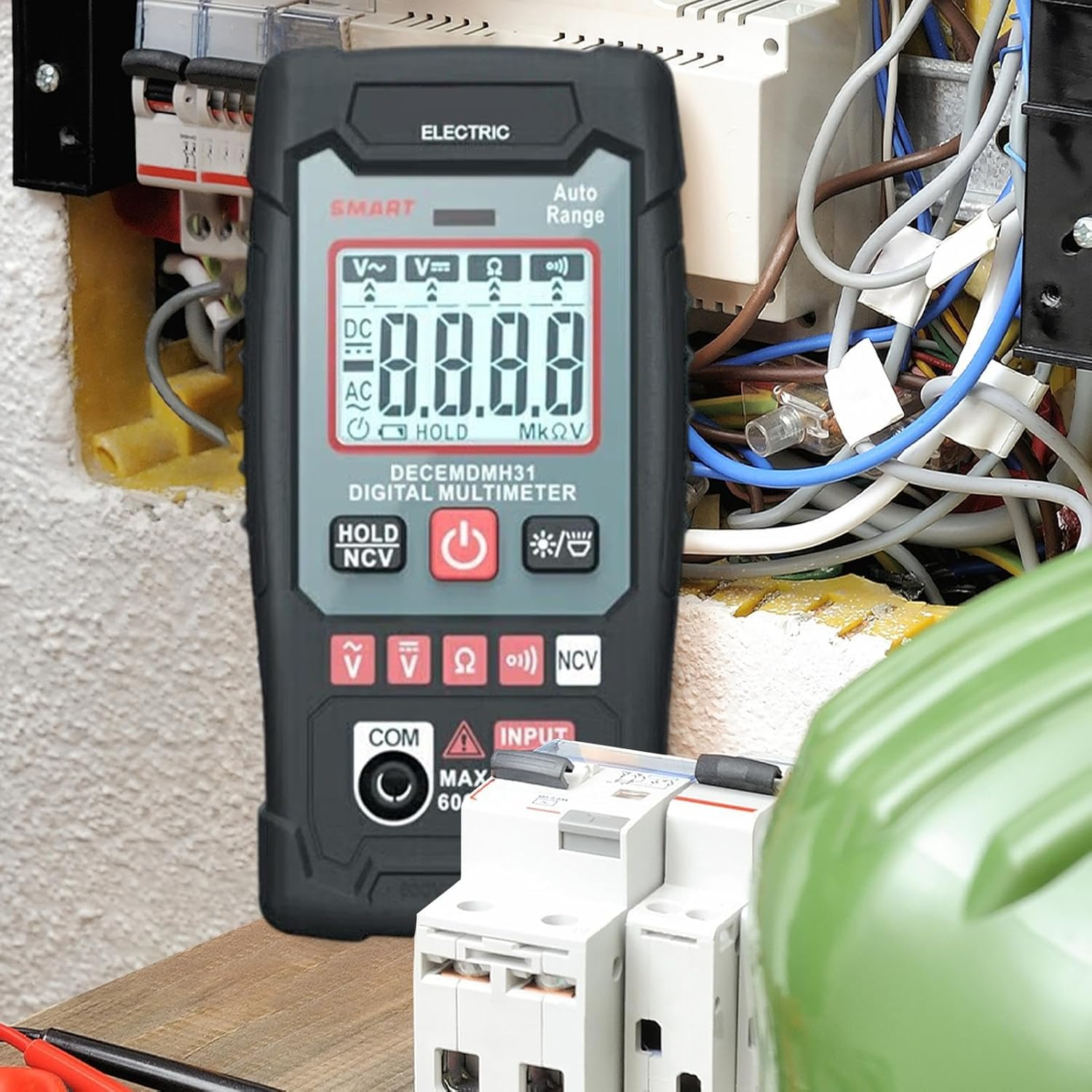 Multimeter Tester,Voltage Electrician Repair Tools | AC DC Current Voltage Meter, Amp, Ohm, Diode, Capacitance, Frequency, Resistance for Automotive Repair image number 2