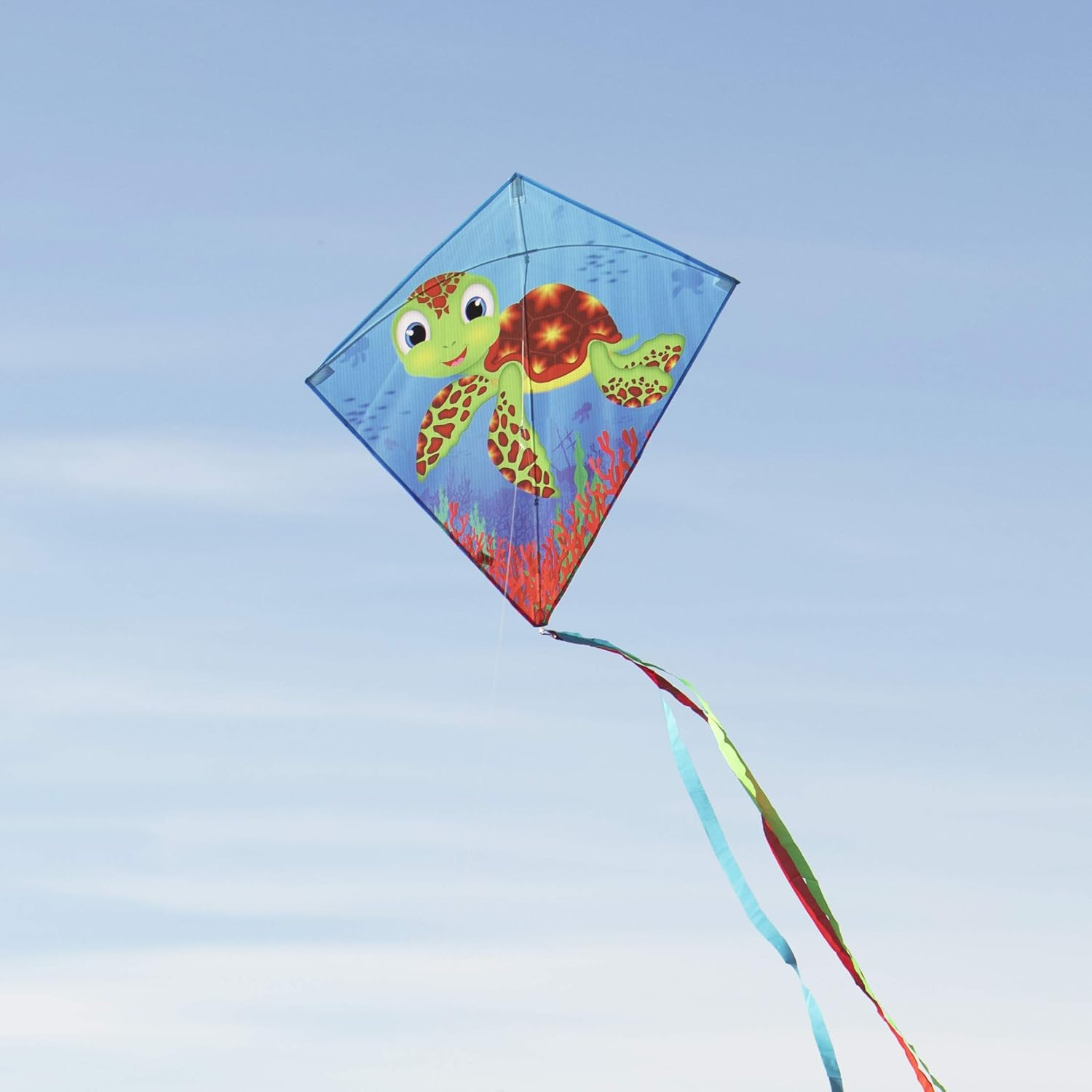 In the Breeze 3318 - Baby Turtle 30 Inch Diamond Kite - Fun, Easy Flying Kite - 30-Inch Stained Glass image number 5