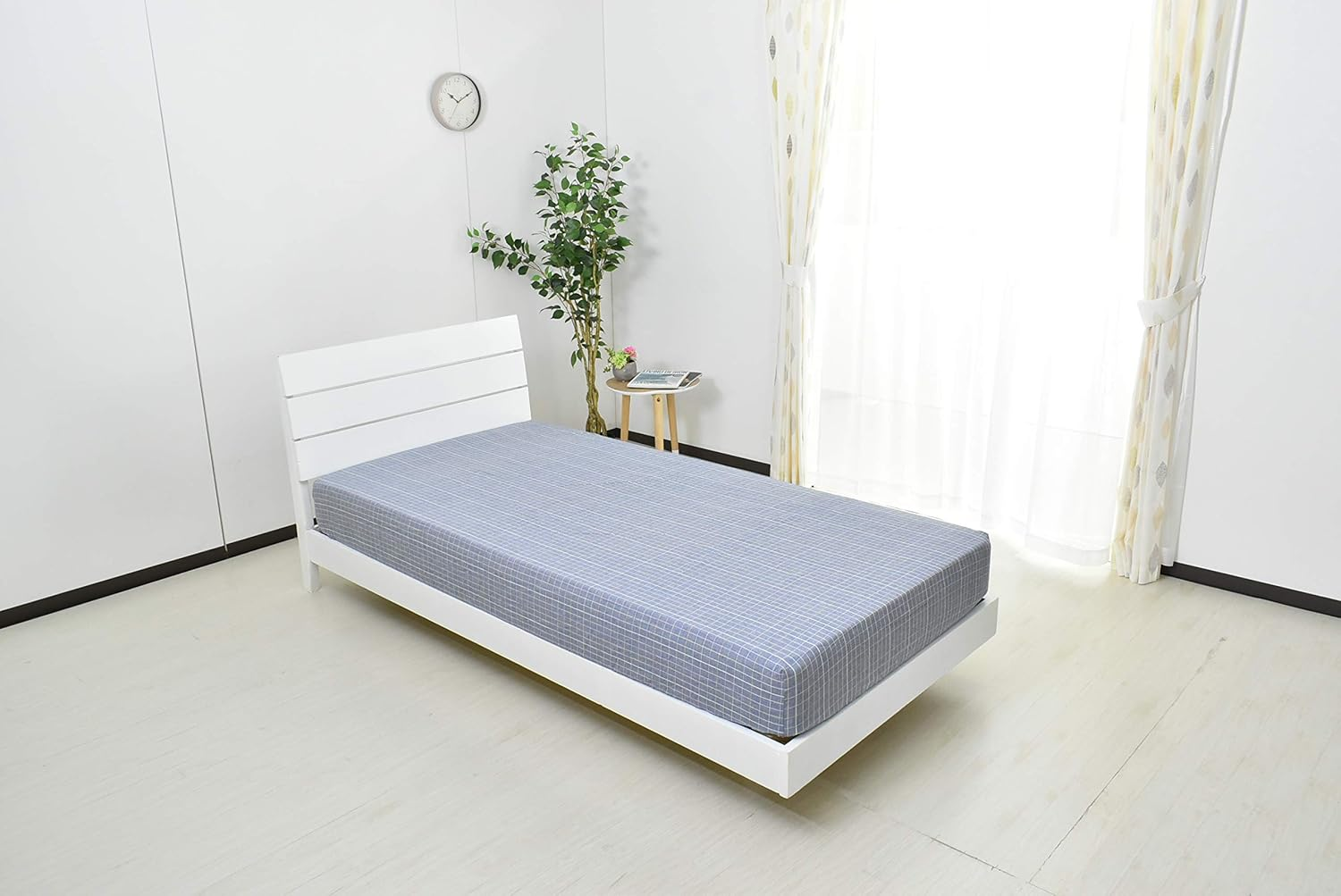 Oshin OS-AM1177 Bedding Cover Set, Blue, Throw 59.1 X 82.7 Inches (150 X 210 Cm), Bed 39.4 X 78.7 X 9.8 Inches (100 X 200 X 25 Cm), Pillow Case 17.3 - Beige Am10723 image number 6