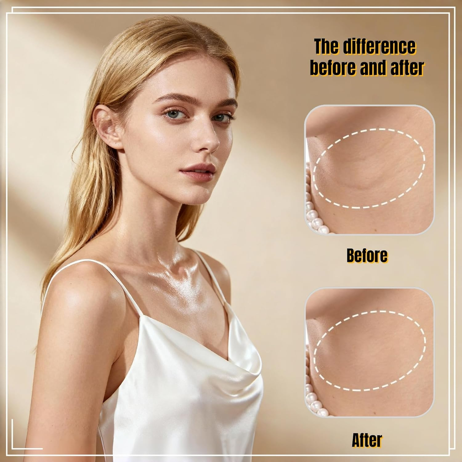 TIKIYOUN Instant Neck Lift Tape Invisible &ndash; 20 Pcs Reusable Lifting Strips for Double Chin, Jowls & Wrinkles | Ultra-Thin, Waterproof Facelift Patches for Confidence & Youthful Appearance (Neck Tape) image number 5