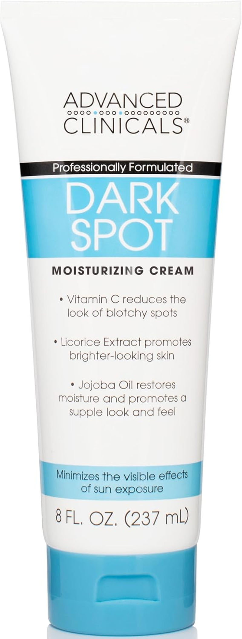 Advanced Clinicals Dark Spot Therapeutic Cream with Vitamin C. Hydroquinone Free. for Age Spots, Blotchy Skin. Face, Hands, Body. Large 8Oz Tube. (8 Oz) image number 2